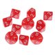 thumbnail image 1 of 10 Dados De Plástico De 10 Lados D10 Para Accesorio De Juego De Barra De Fiesta Rojo Sunnimix Juego de dados de 10 caras, 1 of 6
