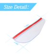 thumbnail image 2 of 2PCS Car Rear View Mirror Rain Visor Guard, Carbon Fiber Car Side Mirror Rain Eyebrow, Waterproof Auto Mirror Rain Visor Smoke Guard, Universal for Cars, Truck and SUV,Transparent, 2 of 7