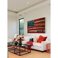 thumbnail image 5 of Marmont Hill "Peace Flag" by Tori Campisi Painting Print on Natural Pine Wood, 5 of 7