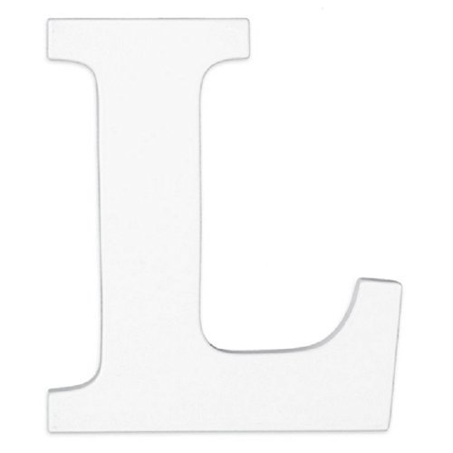 8 inch wall hanging wood letter l white 8 inch ready to hang wooden letters mounting hardware not included by sallysstore walmart com