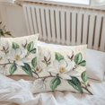 thumbnail image 6 of Vintage Floral Spring Throw Pillow Covers 20x20 Inch Set of 2, Rustic Botanical White Flowers Waterproof Outdoor Pillow Covers, Decorative Cushion Pillowcases for Couch, Sofa, Bed, Garden, Patio, 6 of 9