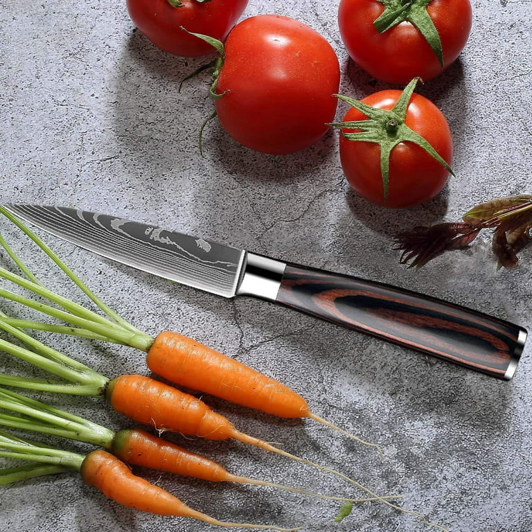 10 Piece Kitchen Knives Set Japanese Damascus Style Stainless Steel Chef Knife, Size: 10pcs