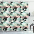 thumbnail image 1 of Ambesonne Hawaii Shower Curtain, Summer Palm Trees Fern, 69"Wx75"L, Multicolor, 1 of 3