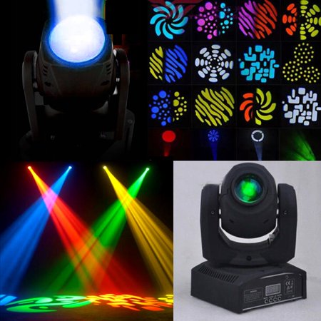 Dj Lighting Case Zimtown 50W Stage Lighting Moving Head,8 Rotary Pattern Effect Light,DMX-512 Auto Sound Modes,Party Dance DJ Wedding Par Light ()