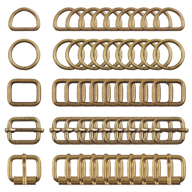 Kit de 50 Hebillas de Metal Bronce de 2.5 cm Swpeet