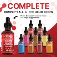 thumbnail image 2 of Clean Nutra Cayenne Pepper Drops Supplement Liquid + Hawthorn Berry, Vitamin D3 K2 Beet Root Powder, Ceylon Cinnamon, Turmeric Curcumin, Organic Panax Ginseng, Berberine Extract Organic (2), 2 of 9