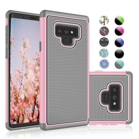 Galaxy Note 9 Case, Case For Galaxy Note 9, Samsung Note 9 Cover, Njjex Shock Absorbing Dual Layer Silicone & Plastic Rugged Grip Hard Protective Cases For Samsung Galaxy Note 9 2018