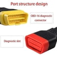 thumbnail image 3 of Connecteur de Câble d'Extension Obd2 Mâle à Femelle 36cm (1 Noir), 3 of 5
