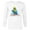 White, variant on The Simpsons Bart Simpson Snowboarding Snow Rat - Long Sleeve T-Shirt for Men - Customized-White