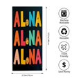 thumbnail image 3 of Colorful ' ALONA ' Pattern Beach Towel - Vibrant Red Yellow Blue Green & Orange Design for Women - Perfect for Pool & Travel, 3 of 6
