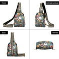 thumbnail image 7 of FORMRS Womens Crossbody Sling Bag Travel Daypack Shoulder Chest Backpack, Blue Colorful Flowers, 7 of 7