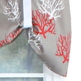 thumbnail image 3 of RLF Home Sea Coral Suspender Window Treatment Valance 3" Rod Pocket 50" x 16" Salmon Red, 3 of 4
