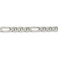 thumbnail image 2 of Auriga Fine Jewelry 925 Sterling Silver 6.5 mm Figaro Anchor Chain Necklace for Mens 18", 2 of 6