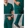 thumbnail image 4 of Adar Addition Go-Everyday Scrub Set For Men - Stylish Scrub Top & Cargo Scrub Pants - A9800 - Dark Teal - L, 4 of 7
