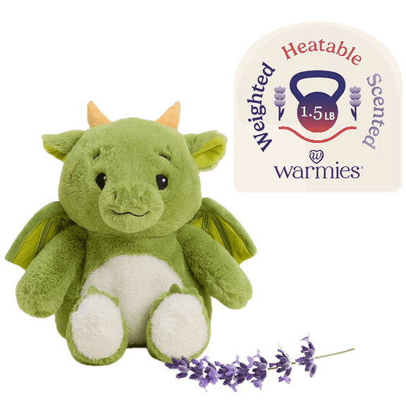 Warmies 13" Flamix Cozy Cute Stuffed Animal, Microwavable Heated Plushies and Weighted Soft Plush Toys