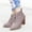 Beige, variant on Wavsuf Western Boots for Women Flock Leopard with Zipper with Fuzz Short Ankle-High Winter Beige Shoes Size 40