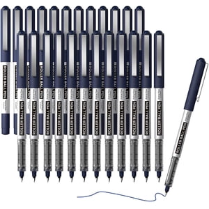 Shuttle Art Rollerball Pens, 25-Pack Blue Fine Point