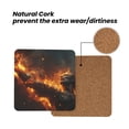 thumbnail image 4 of Xecao Cool Fire Man for MDF Cork Coaster 4 Pcs,Drink Coasters,Suit for House Warming Gifts New Home ,Coffee Table Decor-Square, 4 of 7