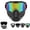 Colored, variant on Detachable Full Face Protective Goggle Mask, Anti-Fog Breathable Protective Shield, Universal Tactical Eyewear for Airsoft Paintball Ski Outdoor Riding