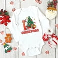 thumbnail image 3 of Mi primer mono navideño para bebé, mono con estampado de árbol de Navidad, ciervo y Papá Noel, mono de manga larga para recién nacido, traje para niño pequeño, 3 of 5