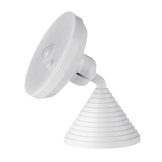 Injueey Luz de noche LED giratoria de 360 grados Inducción del cuerpo humano y detección de luz Carga USB Lámpara de noche Montaje en pared Iluminación y accesorios Injueey HA012989-00
