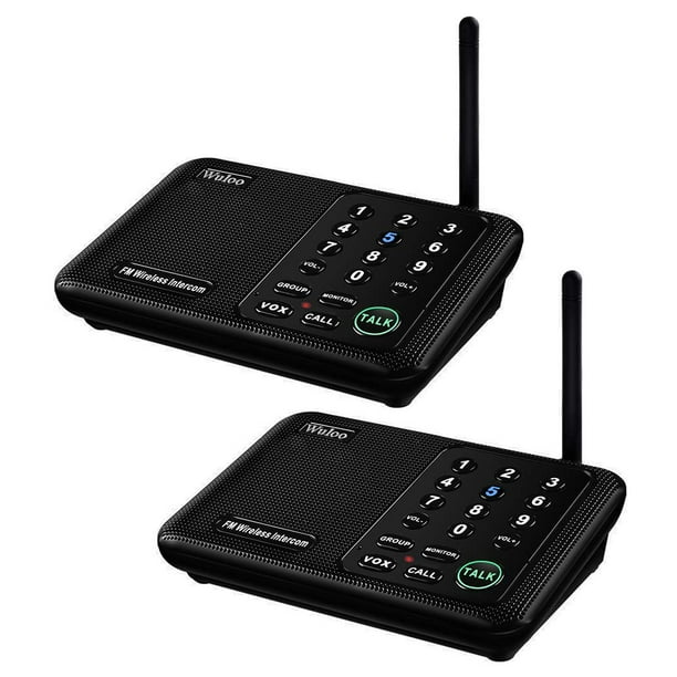 Sistema de intercomunicación inalámbrico Wuloo WL666, 1,5 km, alcance 10 canales