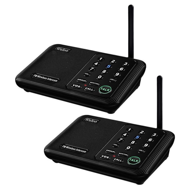 Sistema de intercomunicación inalámbrico Wuloo WL666, 1,5 km, alcance 10 canales