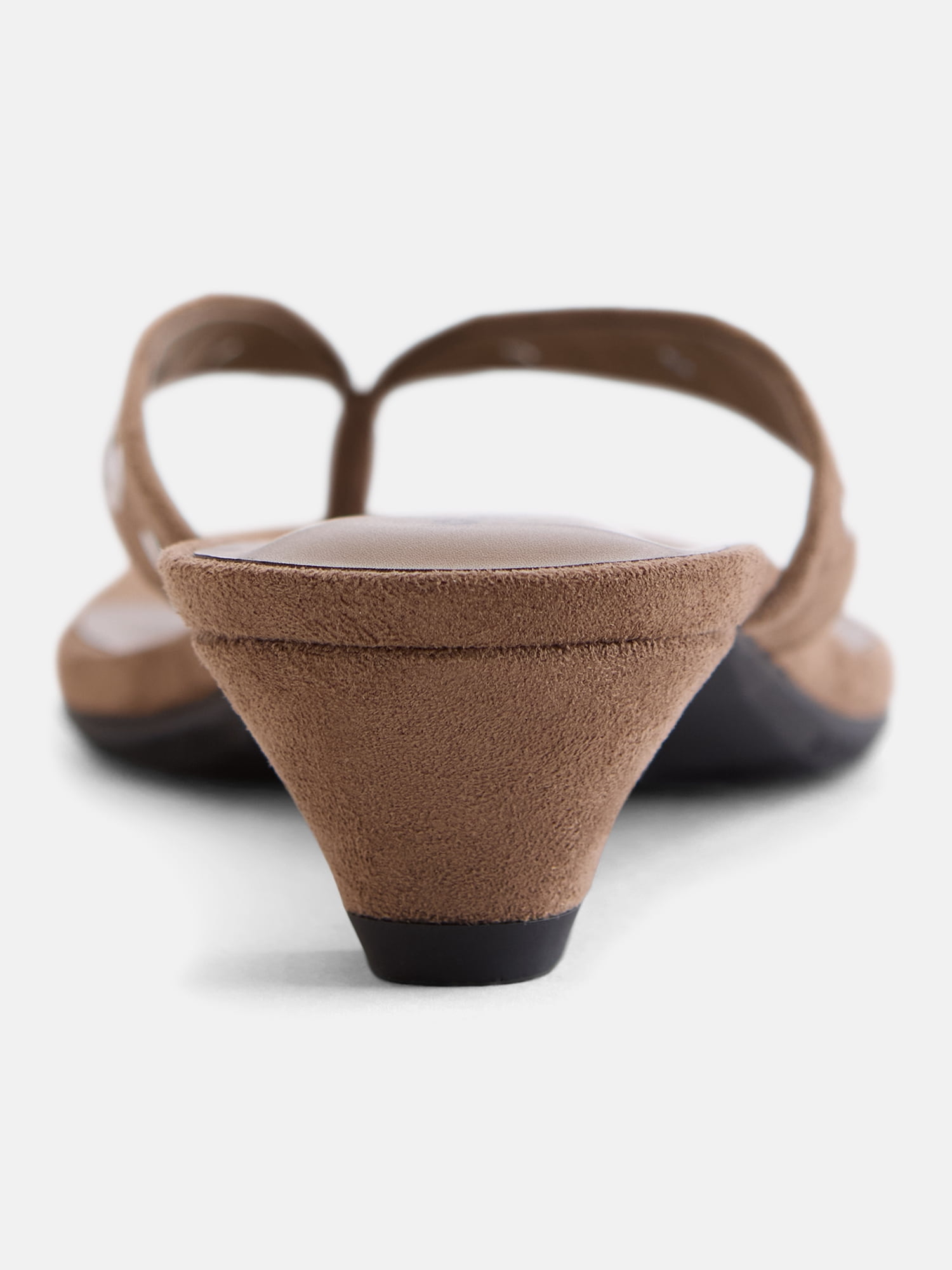 No Boundaries Women's Cone Heel Thong Sandals