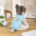 thumbnail image 3 of Camisa Para Cachorros Mascotas Gato Ropa Chaleco Para Perros Pequeña Casual Lindo Patrón De Waffle Suave Transpirable, 3 of 4