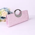 thumbnail image 4 of jiaroswwei Women Luxury Rhinestone Satin Pleated Evening Bag Party Clutch Purse Handbag, 4 of 8