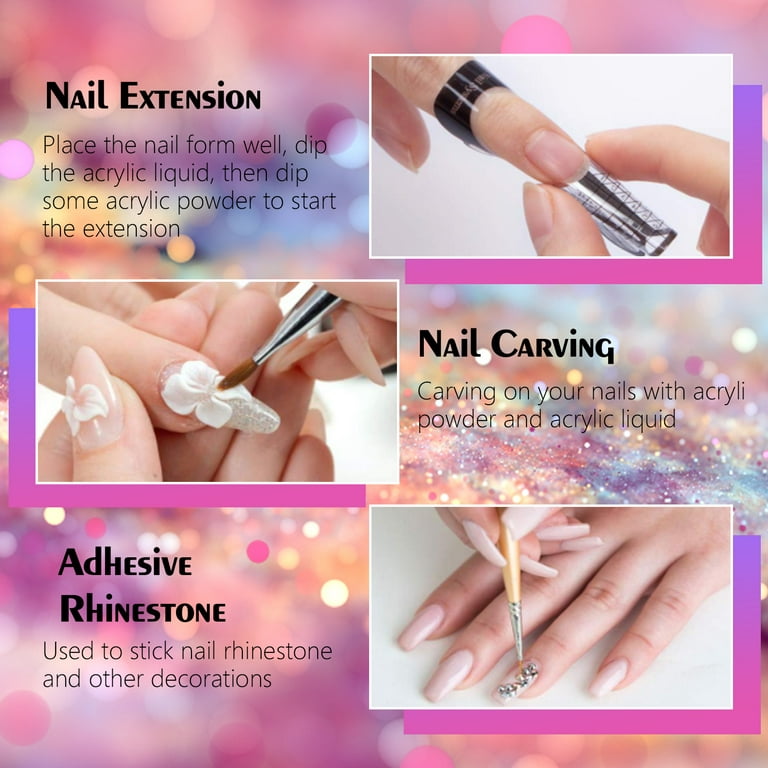 Acrylic Nail Kit Nail Art Decoration Tools Acrylic Powder Set Nail  Extension Set