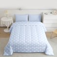 thumbnail image 2 of Feelyou Blue Polkados Child Twin Comforter Sets, Fashion Abstract Cycle Bedding Set, 2pcs, 2 of 8