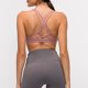 thumbnail image 4 of Sujetador de yoga a prueba de golpes Push Up Fitness espalda hermosa deporte atlético sujetador deportivo sin montura para mujer rosa XL, 4 of 7