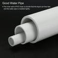 thumbnail image 6 of Uxcell Rigid Round Pipe 45.2mm ID 50mm OD 330mm/13" White High Impact for Water Pipe Crafts Cable Sleeve, 6 of 6