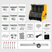 AUTOOL CT400 Fuel Injector Cleaner and Tester Automobile GDI EFI FSI Ultrasonic Wave Fuel Injector Cleaning Machine 6 Cylinders Petrol Injection Tester for Cars Motorcycles