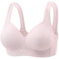 thumbnail image 4 of Brasieres de Mujer Tela de Mantequilla Sujetador Moldeador Cómodo sin Costuras con Soporte de Elevación Ajustable Sujetador Tipo Camiseta Inalámbrico para Uso Diario Grande, 4 of 6