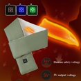 thumbnail image 4 of asddcavvf Heating Scarf Three Gear Regulation USB Heater Heating Neck Brace Heated Scarf With Neck Heating Pad Heated Neck Wrap Weight Training, 4 of 6