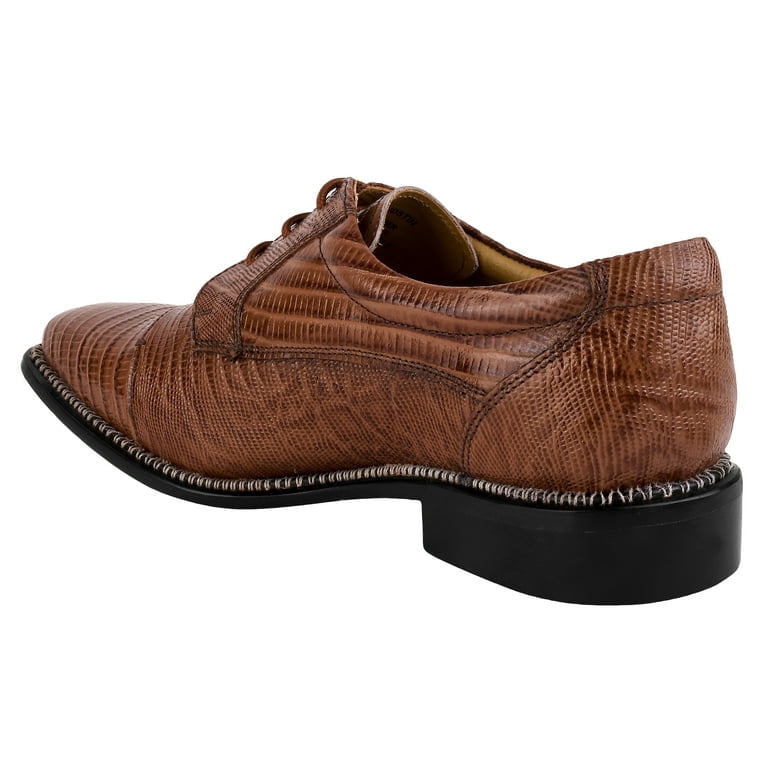 LIBERTYZENO Men\'s Tan Dress Shoes 913-Tan Debonair Full Grain Genuine Leather Oxford Style Dress Shoes  main image 3