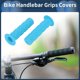 thumbnail image 2 of Cubiertas de empuñaduras de manillar de bicicleta Unique Bargains 120mm, protectores de empuñaduras de bicicleta de goma, ligeras, 1 par, color azul, 2 of 6
