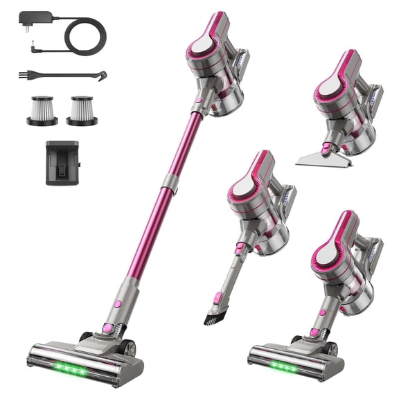 Zoltriq Cordless Vacuum Cleaner, 600W/40kPa, 40 Minute Runtime, Rechargeable Stick Vacuum for Home