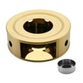 thumbnail image 3 of AMLESO Chauffe-Thé au Café avec Base de Bougie à Thé Pots Chauffants pour Restaurant Hôtel Trous Ronds Dorés, 3 of 8