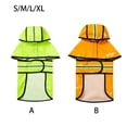 thumbnail image 4 of Billuyoard Chubasquero universal reflectante de noche para mascotas, chaqueta de lluvia transpirable con capucha, mono, ropa impermeable para Ropa para mascotas Verde Fluorescente XL, 4 of 6