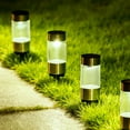 thumbnail image 6 of 4-Pack Stainless Steel Solar Outdoor Lights, Auto On/Off Waterproof Garden Lights for Yard Patio - LED Solar Powered Landscape Lighting, 6 of 9