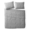 thumbnail image 1 of VCNY Home Shore Gray 3 Piece Reversible Bed Quilt and 2 Pillow Shams Set, Queen, 1 of 6