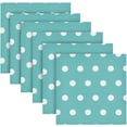 thumbnail image 4 of GZHJMY Teal Polka Dot Cloth Napkins Set of 1, Reusable Washable Polyester Dinner Napkins for Family, Restaurant, Wedding, Party Decor 20 x 20 Inch, 4 of 7
