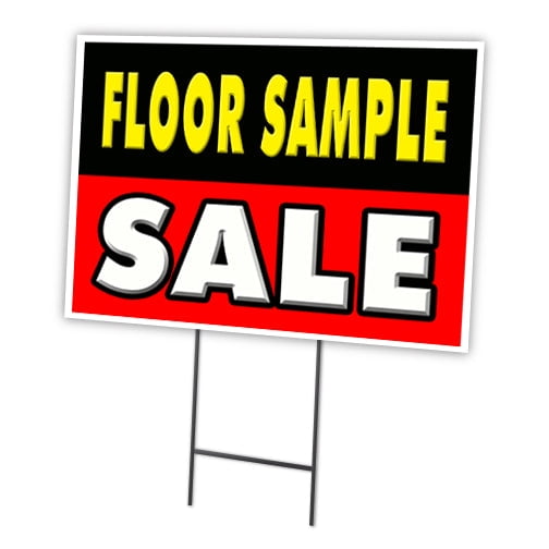 FLOOR SAMPLE SALE 18"x24" Yard Sign & Stake outdoor plastic window | Advertise Your Business | Stake Included Image On Front Only | Made in The USA