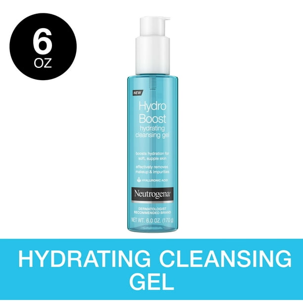 Neutrogena Hydro Boost Hydrating Hyaluronic Cleansing Gel, 6 oz Walmart.com