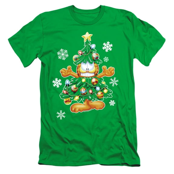 Garfield Tree S/S Adult 30/1 T-Shirt Kelly Green