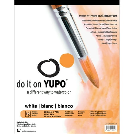 - Legion Paper Yupo Medium Watercolor Pad, 11