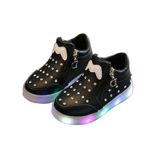 Printemps automne filles chaussures Led lumineux enfants enfants